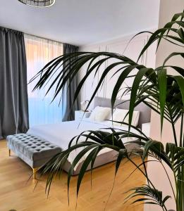 Ένα ή περισσότερα κρεβάτια σε δωμάτιο στο Luna Luxury Suite +35 φωτογραφίες