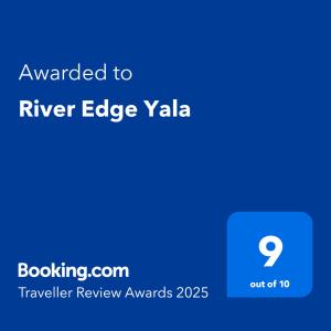 蒂瑟默哈拉默River Edge Yala的手机的屏蔽,手机的文本想要流水边阀