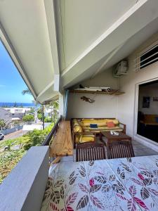 Balkón nebo terasa v ubytování Appartement T2 La Saline Les Bains