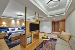 Clarion Hotel Khayal Kochi, Infopark的电视和/或娱乐中心