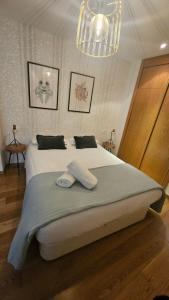 Postel nebo postele na pokoji v ubytování Vivienda en el centro de la ciudad