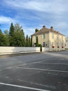 a house on the side of a street at Gardenhouse- yksityinen talo saunalla in Sastamala +4 photos