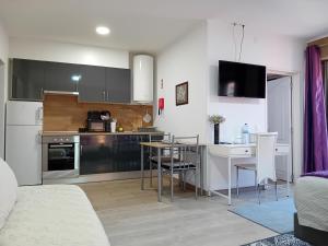 Kuchyň nebo kuchyňský kout v ubytování Rustic House Fundão