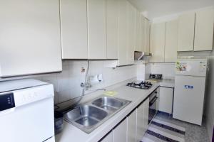 Kuchyň nebo kuchyňský kout v ubytování Apartment Diva