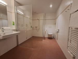A bathroom at JUFA Hotel Stubenbergsee