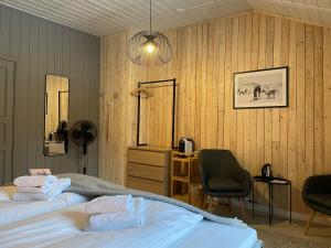 Herangtunet Mountain Lodge客房内的一张或多张床位