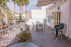 Balkon lub taras w obiekcie Dúplex El paseo Marítimo