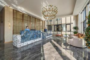 Vstupní hala nebo recepce v ubytování Gold Phuc Resort inside Longvien Golf + 39 fotografií