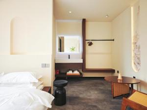 Letto o letti in una camera di 寺外茶宿SiWai tea&house