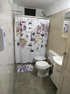 Koupelna v ubytování Departamento en Planta baja, centrico, Practico, Estacionamiento D3