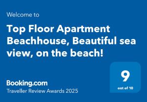 Fotografie z fotogalerie ubytování Top Floor Apartment Beachhouse, Beautiful sea view, on the beach! v destinaci Cartagena