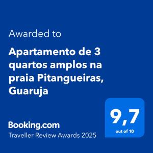 Gallery image of Apartamento de 3 quartos amplos na praia Pitangueiras, Guaruja in Guarujá