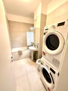 Koupelna v ubytování RULU Studio Plaza Mall