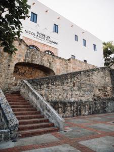 a set of stairs in front of a building at Hodelpa Nicolás de Ovando in Santo Domingo