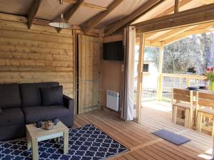 TV a/nebo společenská místnost v ubytování Domaine Résidentiel de Plein Air Bel Air