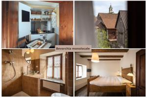 Dapur atau dapur kecil di Albergo Diffuso Comeglians