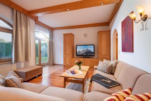 A television and/or entertainment centre at Appartement Erler