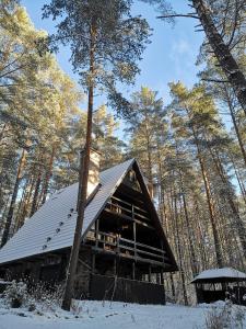 Ferienhaus Marianna am See mit gratis Sauna, Ruderboot, Kajak & WLAN v zime