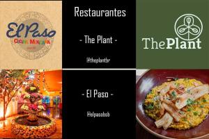 a group of four pictures of different types of food at Flats Asa Norte CLN 110 by CentoEdez in Brasilia