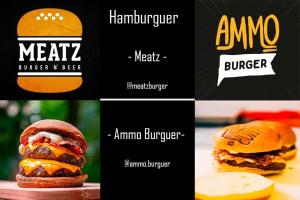a group of different logos for different foods at Flats Asa Norte CLN 110 by CentoEdez in Brasilia