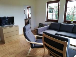 TV a/nebo společenská místnost v ubytování Apartmany215