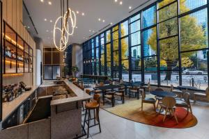 Posezení v ubytování YOTEL Tokyo Ginza