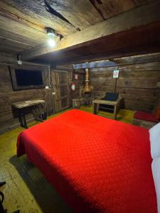 Postel nebo postele na pokoji v ubytování Cabañas Del Valle