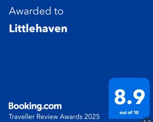 a screenshot of a cell phone with the text awarded to littlellerhaven at Littlehaven in Roffey
