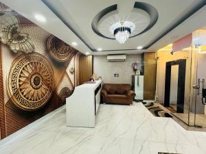 Posezení v ubytování HOTEL S R PLAZAa