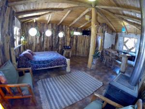 Posezení v ubytování Cabanas Curi-Huapi