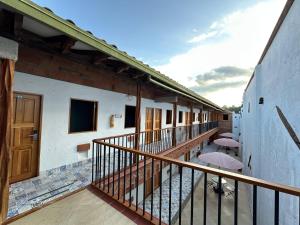 Balkón nebo terasa v ubytování Hotel Santa Laura