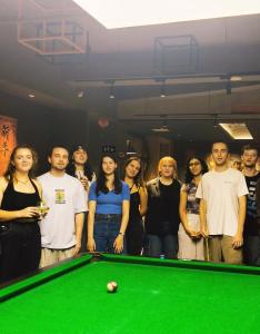 長沙市にあるChangsha Desti Youth Park Hostel Wuyi Squareの集団