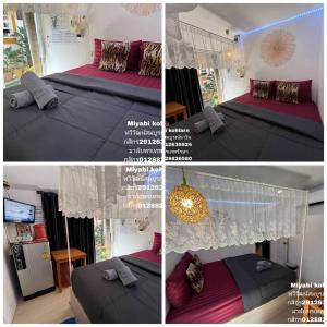 Postel nebo postele na pokoji v ubytování Miyabi koh larn & Lisaa koh larn