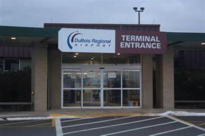aential entrance to a terminal entrance to a building at Studio 6 Suites Clarion, PA in Clarion