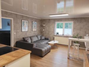 Χώρος καθιστικού στο Ferienwohnung Sauer