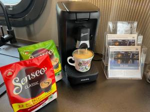 Kaffee-/Teezubehör in der Unterkunft Hausboot Lore
