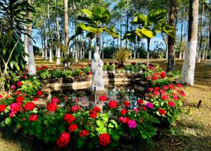 Zahrada ubytování JE T'AIME VILLA - Khu nghỉ dưỡng nhà vườn nằm giữa thiên nhiên bao la hoa cỏ