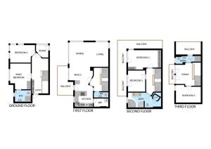 Půdorys ubytování Ferienhaus Monz