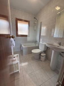 Koupelna v ubytování Hostal Legaz
