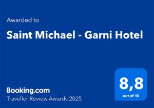 Saint Michael - Garni Hotel tanúsítványa, márkajelzése vagy díja