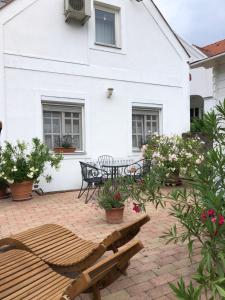Zahrada ubytování Viktória Inn Tihany