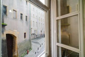 a view of a street from a window at Le Chevremont, Centre Metz Cathédrale I WIFI I Confort & Cosy in Metz