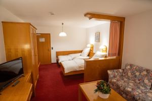 TV a/nebo společenská místnost v ubytování Hotel Liederbacher Hof