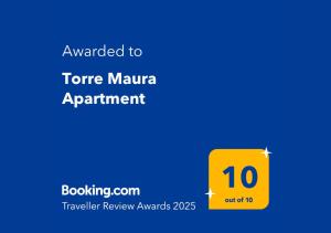 un cartello giallo con il testo voleva dare un tono all'appartamento di Maua di Torre Maura Apartment a Roma