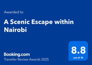 a screenshot of a scenario escape within nabilid at A Scenic Escape within Nairobi in Nairobi