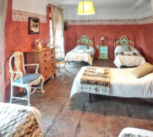 Łóżko lub łóżka w pokoju w obiekcie Luxury Villa in Málaga - Private Pool