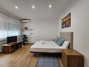 En eller flere senge i et værelse på Magico estudio en Plaza España