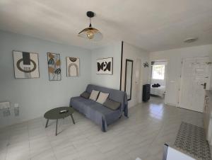 Χώρος καθιστικού στο Homey ground floor flat in Denia