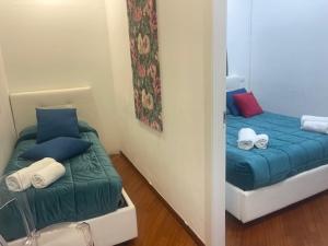 Postel nebo postele na pokoji v ubytování Appartamento int 1