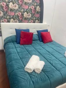 Postel nebo postele na pokoji v ubytování Appartamento int 1